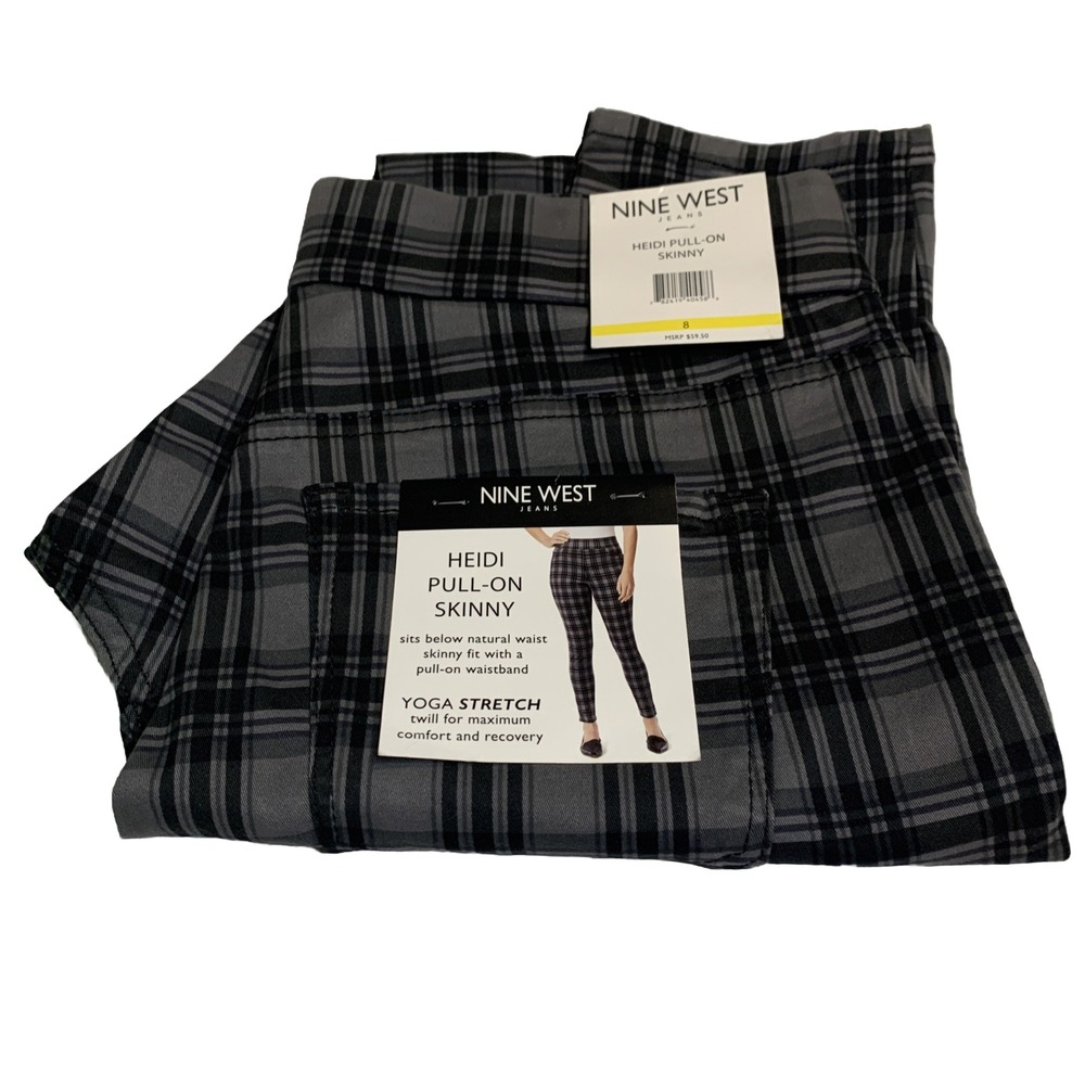 Nine West Women's Heidi Mid-Rise Pull On Skinny Fit Jegging Pants Size 6 NWT